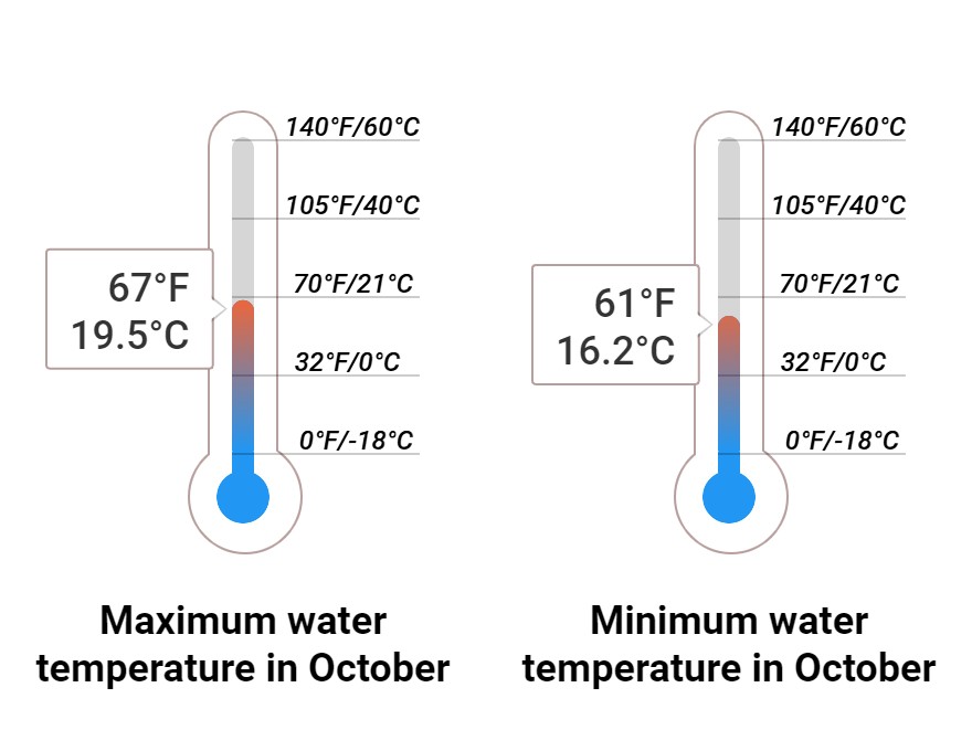 Average Sea temperature